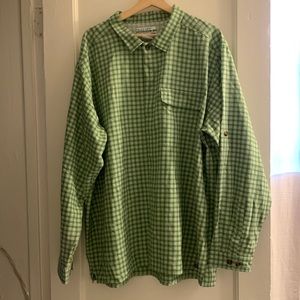 Buzz off insect shield button front shirt